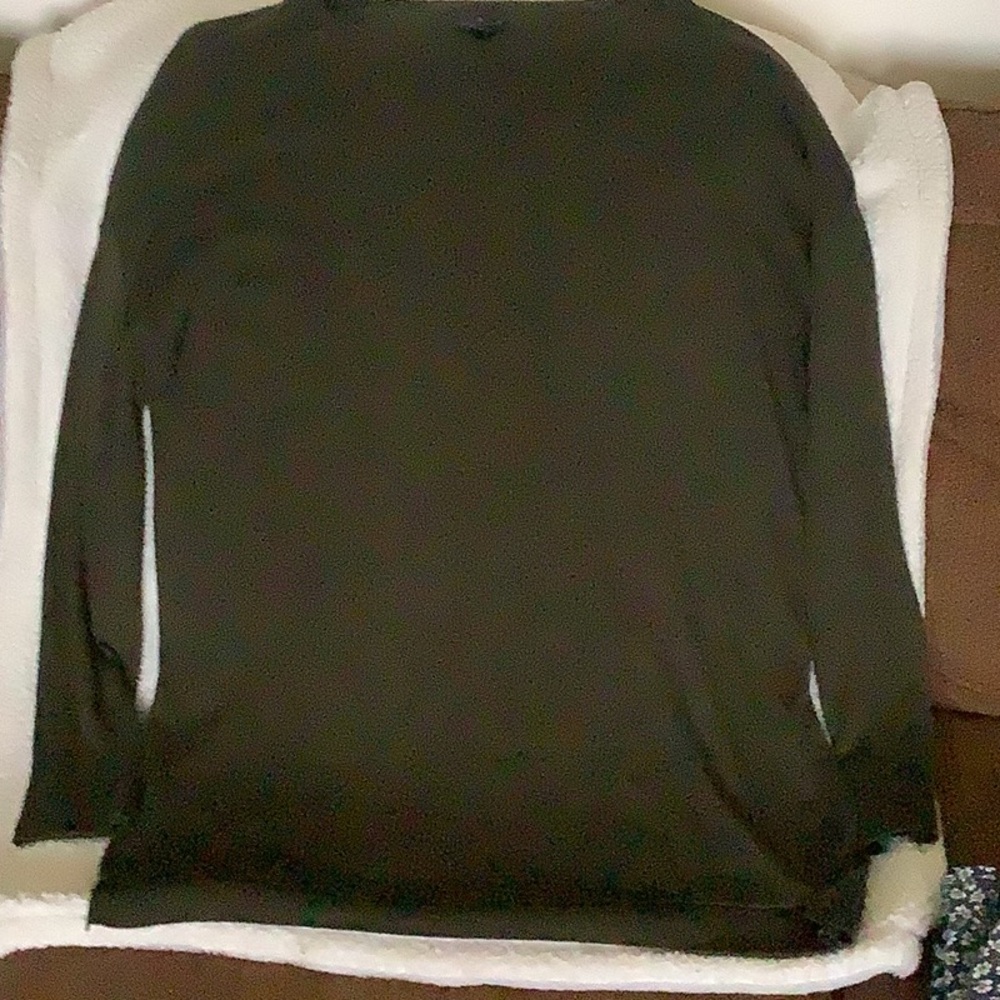 Dark Green Long Sleeve Top